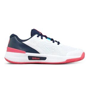 WILSON Women's Intrigue Pro Tennis Sneaker - White/Navy Blazer/Dubarry - Size 8